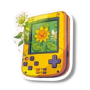 Anime Game Console Vinyl Sticker (DD06): Sunflower Sunflora, 2 in.